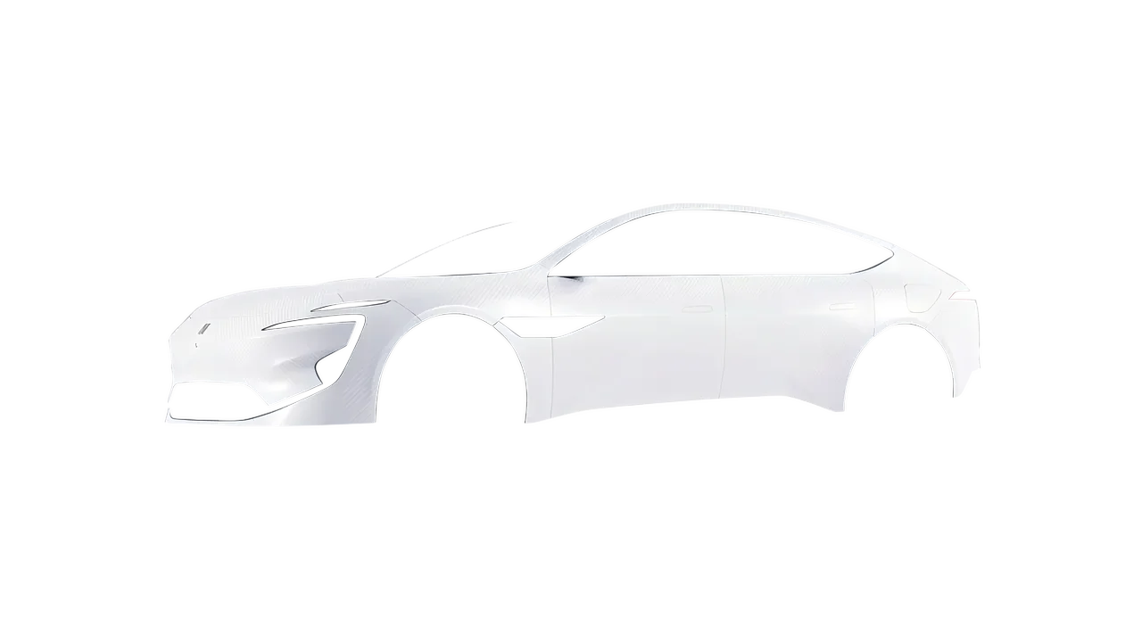 Avatr 12 2025 wrapped in Carbon Fiber White (Avery Dennison SW900-115-X), front three-quarter view