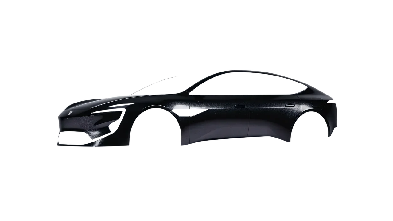 Avatr 12 2025 wrapped in Mystery Black (Avery Dennison SW900-184-M), front three-quarter view