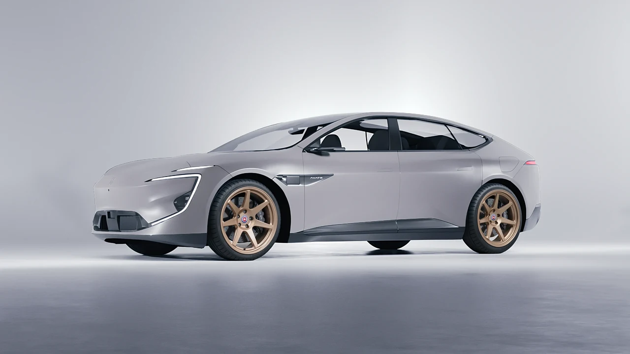 Avatr 12 2025 on HRE Performance Wheels 307-GTS forged wheels, front three-quarter view