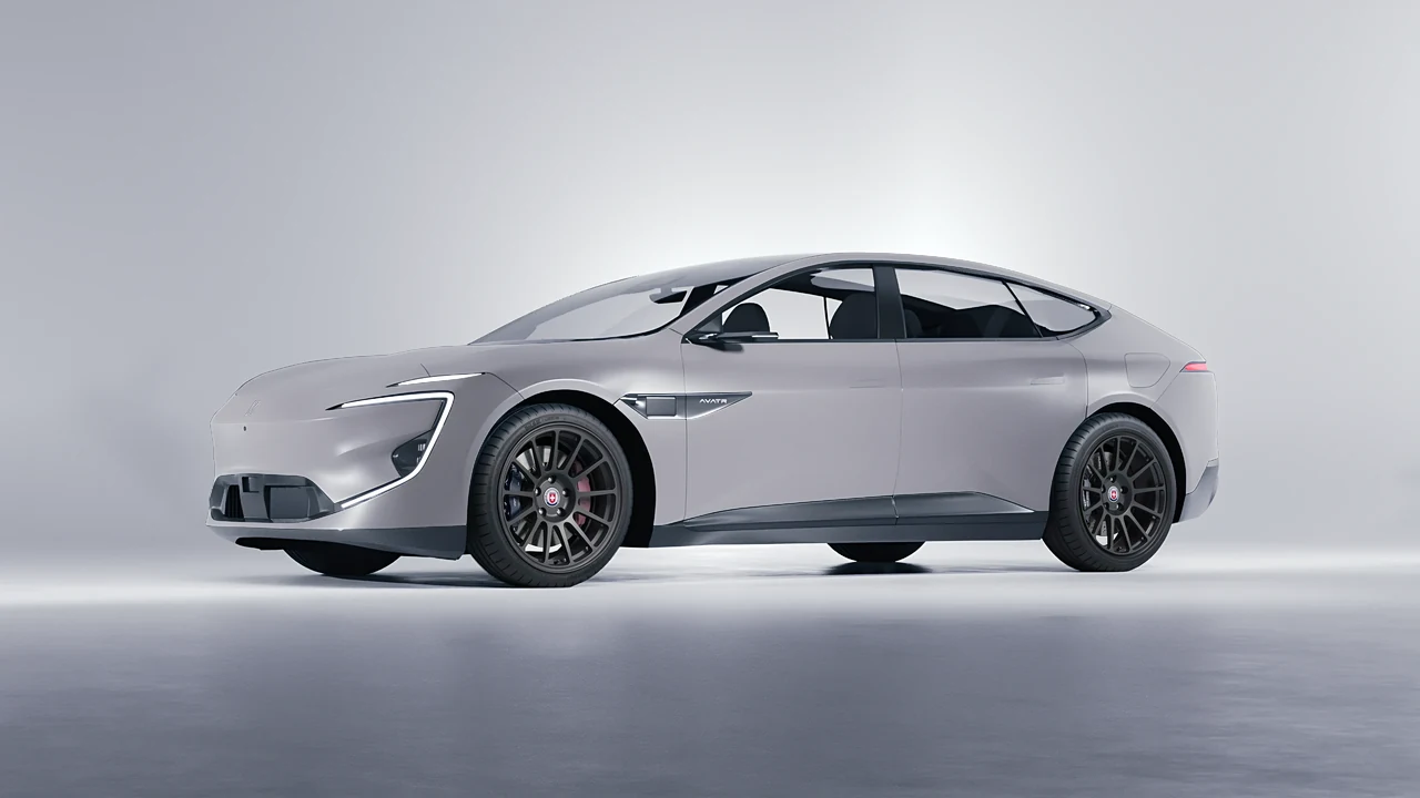 Avatr 12 2025 on HRE Performance Wheels 313-GT forged wheels, front three-quarter view
