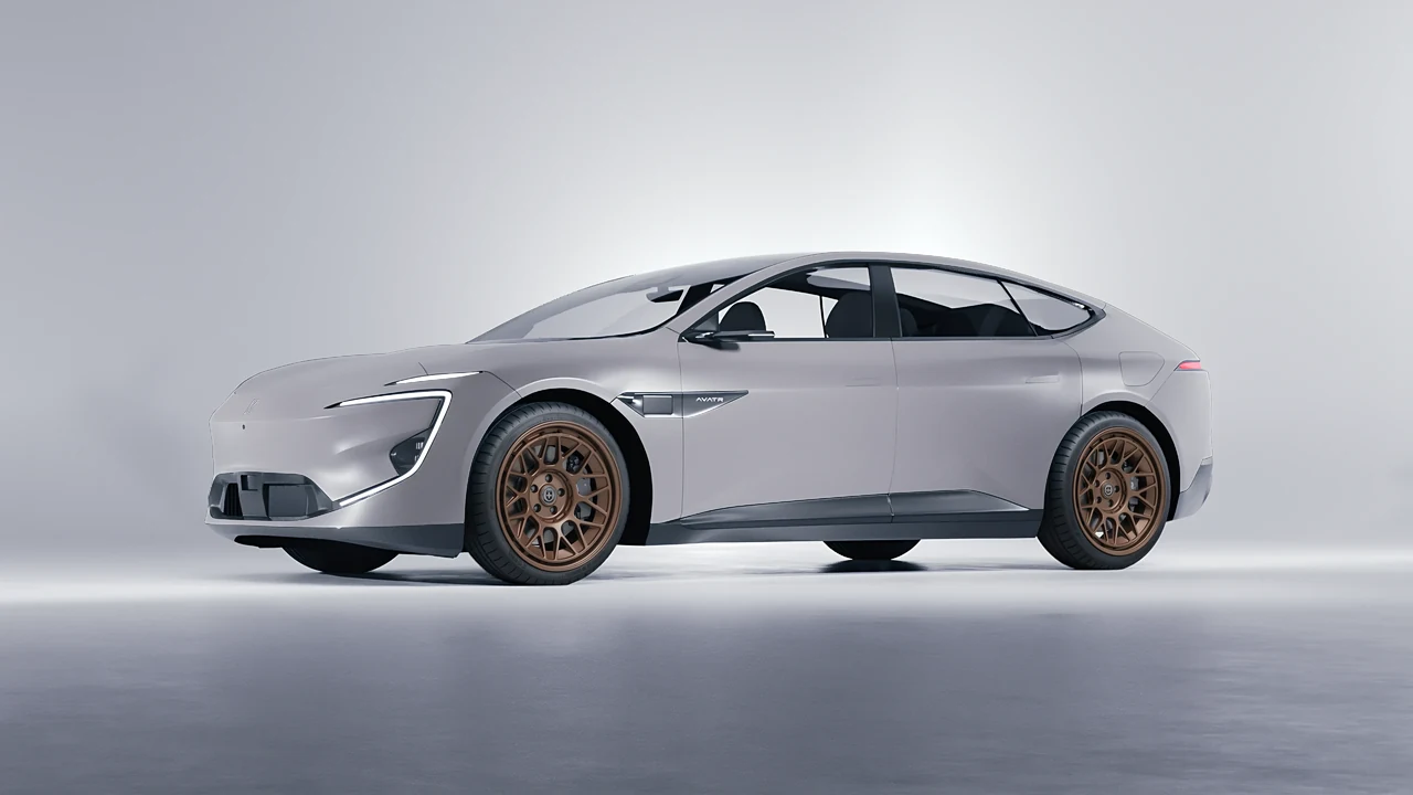 Avatr 12 2025 on HRE Performance Wheels 500-GTM forged wheels, front three-quarter view