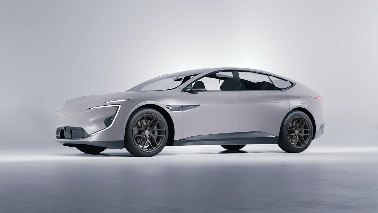 Avatr 12 2025 on HRE Performance Wheels P161 forged wheels, front three-quarter view