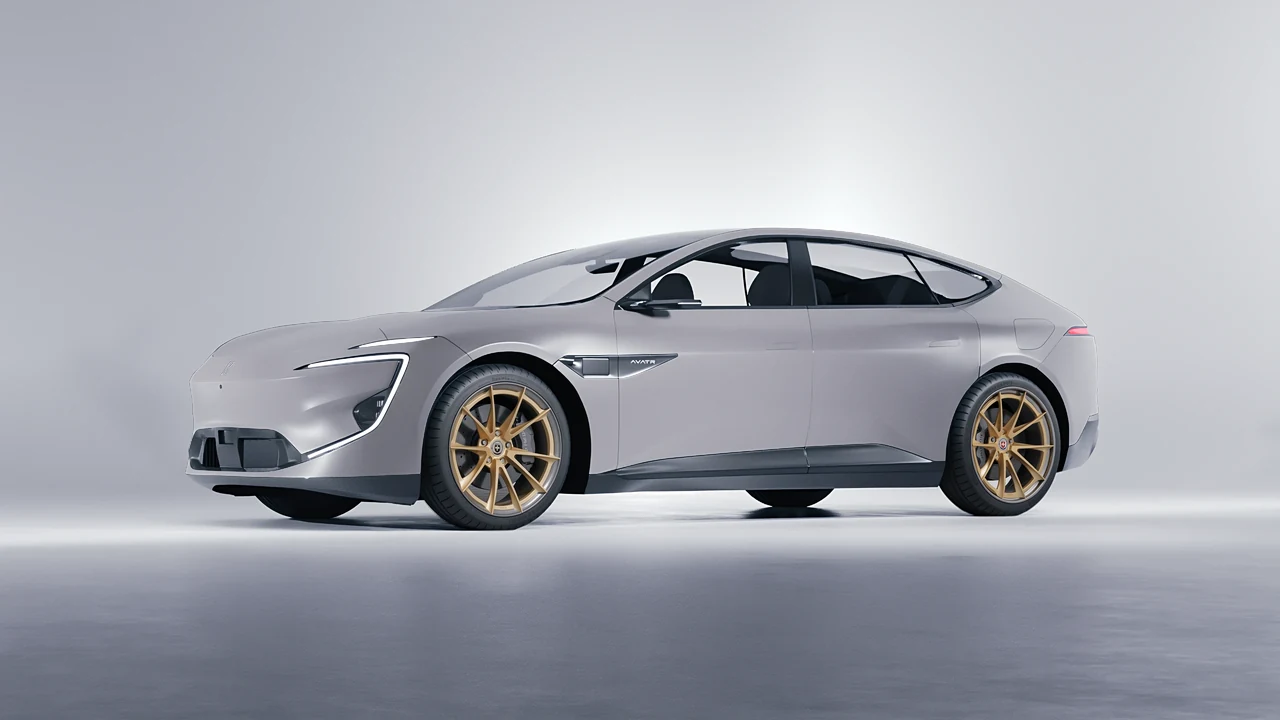 Avatr 12 2025 on HRE Performance Wheels S204H forged wheels, front three-quarter view