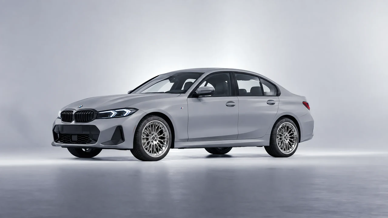 BMW 3 Series 2023 on RDB LA Signature forged wheels, front three-quarter view