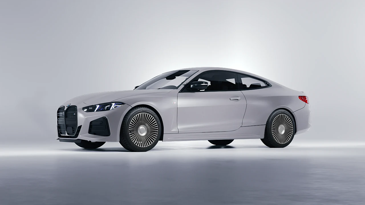 BMW 4 Series Coupe 2024 on RDB LA 50 forged wheels, front three-quarter view