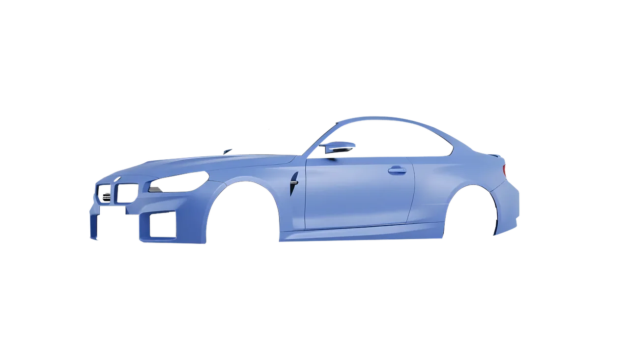 BMW M2 2022 wrapped in Dreamline Blue (Avery Dennison SW900-616-O), front three-quarter view