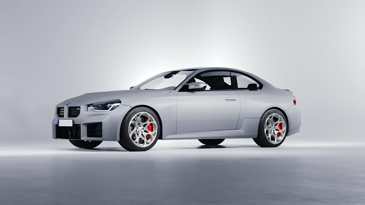 BMW M2 2022 on RDB LA Revolver forged wheels, front three-quarter view