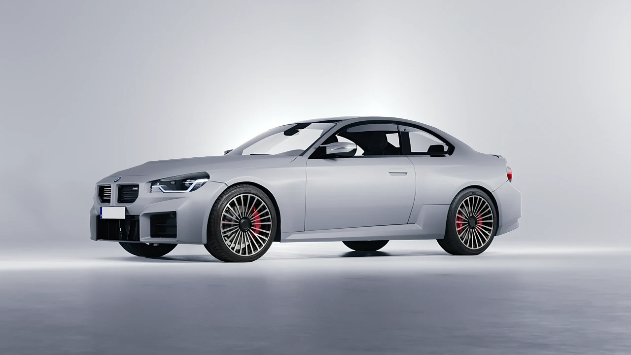 BMW M2 2022 on RDB LA Twenty Three forged wheels, front three-quarter view