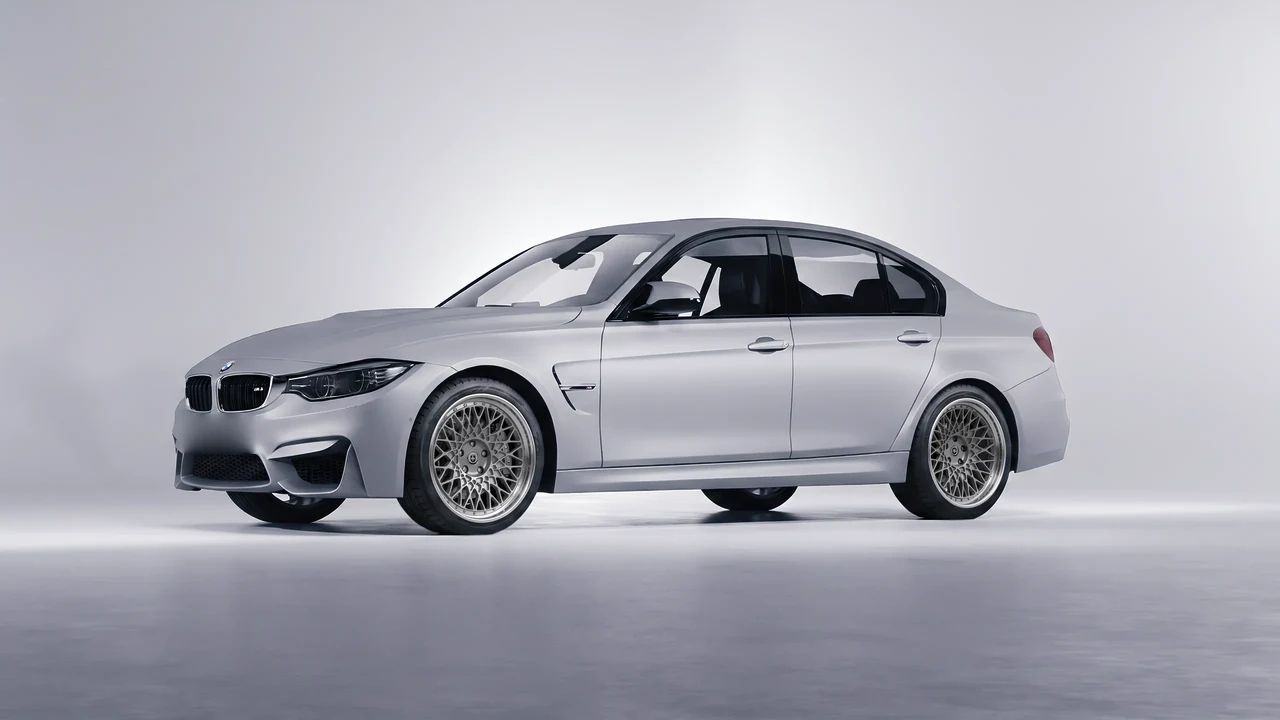 BMW M3 (F80) 2018 on HRE Performance Wheels 501 forged wheels, front three-quarter view