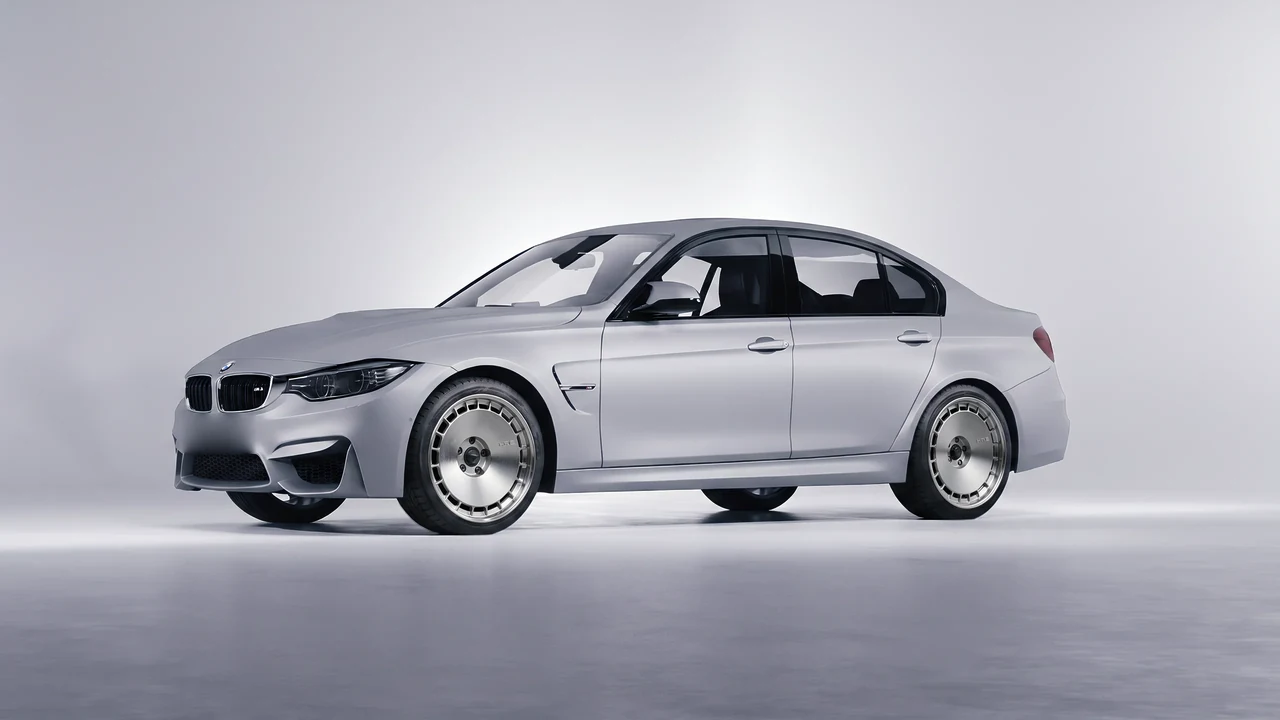BMW M3 (F80) 2018 on HRE Performance Wheels 935 forged wheels, front three-quarter view