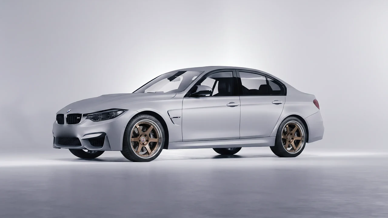 BMW M3 (F80) 2018 on HRE Performance Wheels C106 forged wheels, front three-quarter view