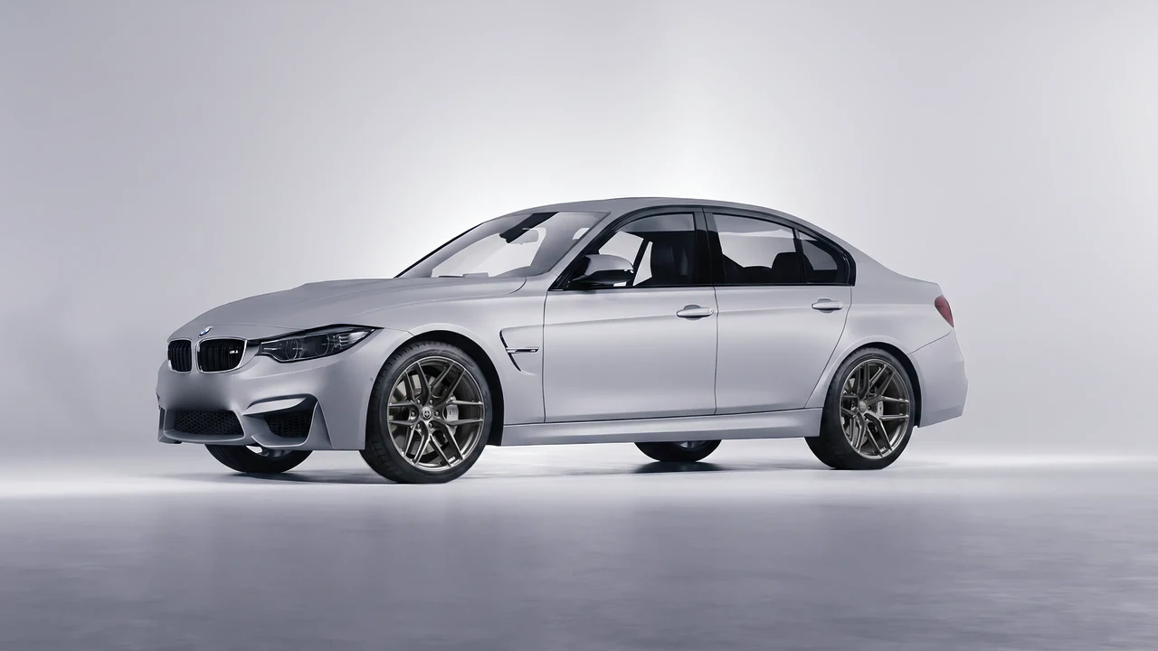 BMW M3 (F80) 2018 on HRE Performance Wheels P161SC forged wheels, front three-quarter view