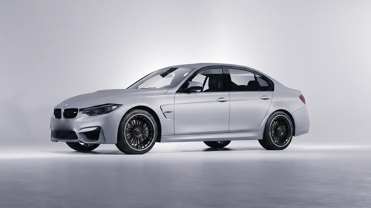 BMW M3 (F80) 2018 on RDB LA Twenty Two forged wheels, front three-quarter view