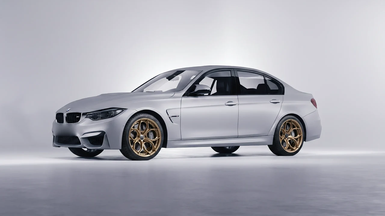 BMW M3 (F80) 2018 on HRE Performance Wheels S111SC forged wheels, front three-quarter view
