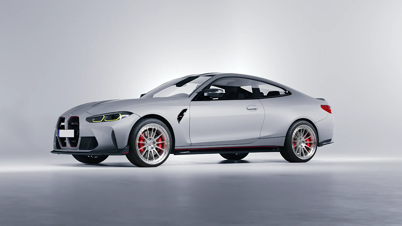 BMW M4 CSL 2022 on HRE Performance Wheels 303 forged wheels, front three-quarter view