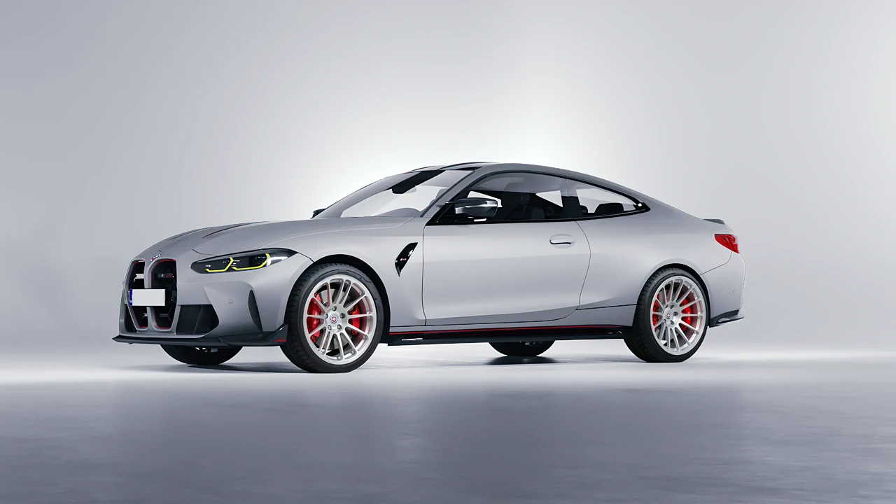 BMW M4 CSL 2022 on HRE Performance Wheels 303M forged wheels, front three-quarter view