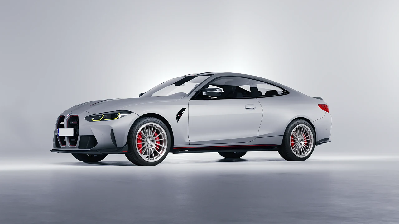 BMW M4 CSL 2022 on HRE Performance Wheels 309M forged wheels, front three-quarter view