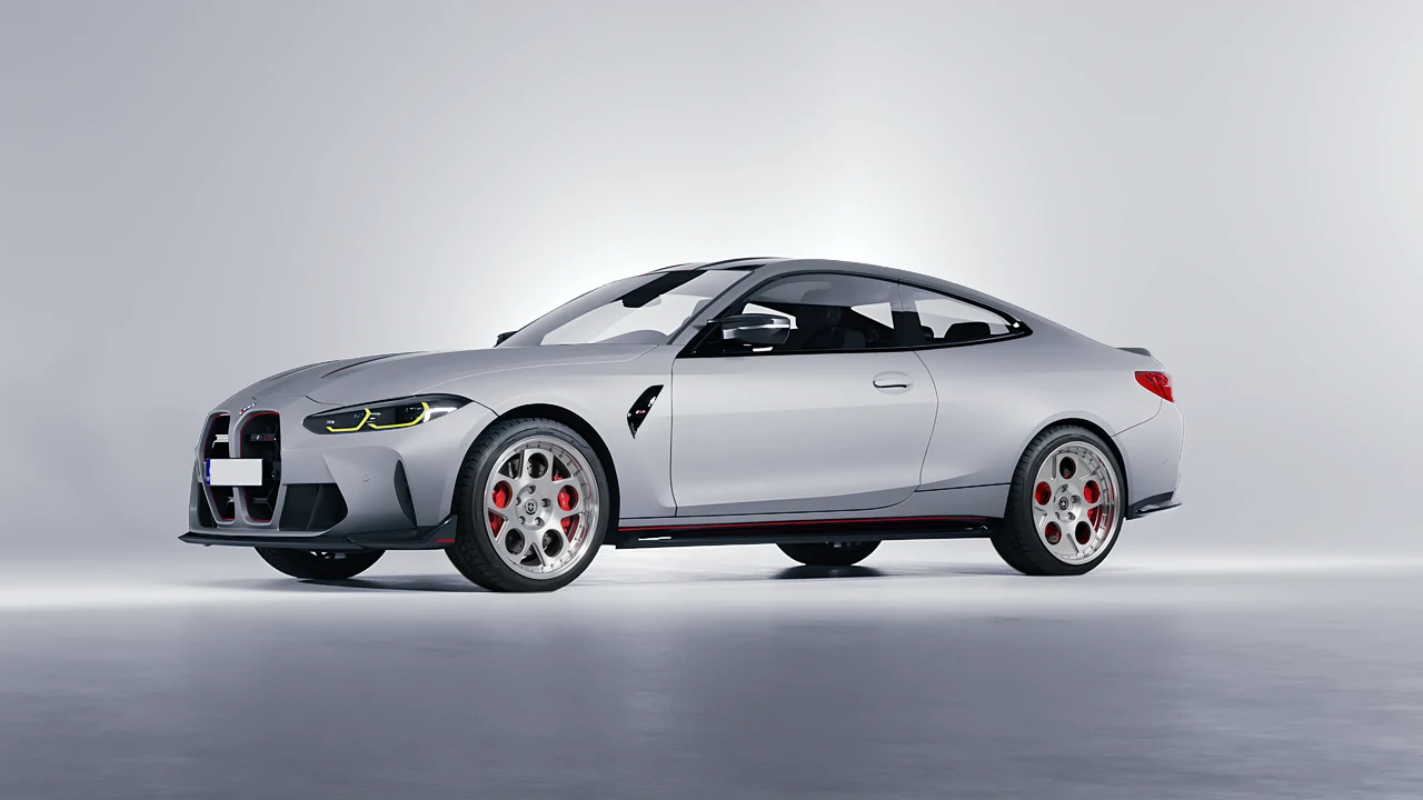 BMW M4 CSL 2022 on HRE Performance Wheels 454 forged wheels, front three-quarter view