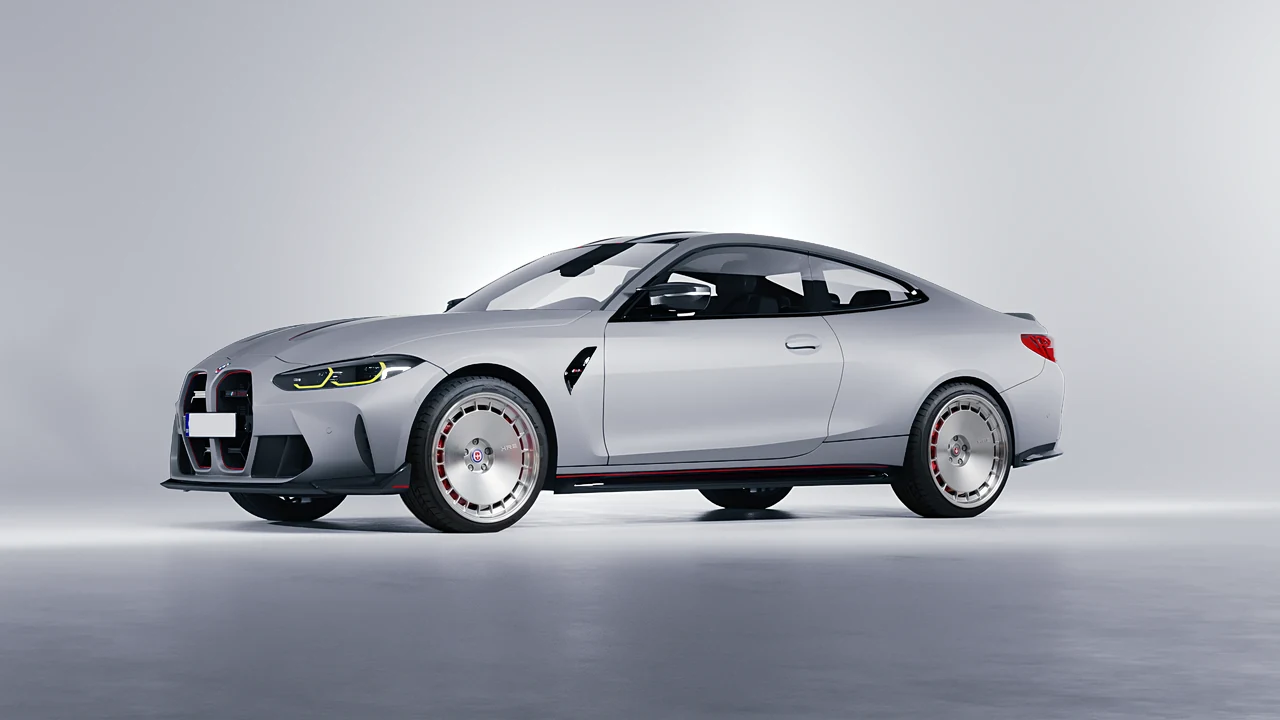 BMW M4 CSL 2022 on HRE Performance Wheels 935 forged wheels, front three-quarter view