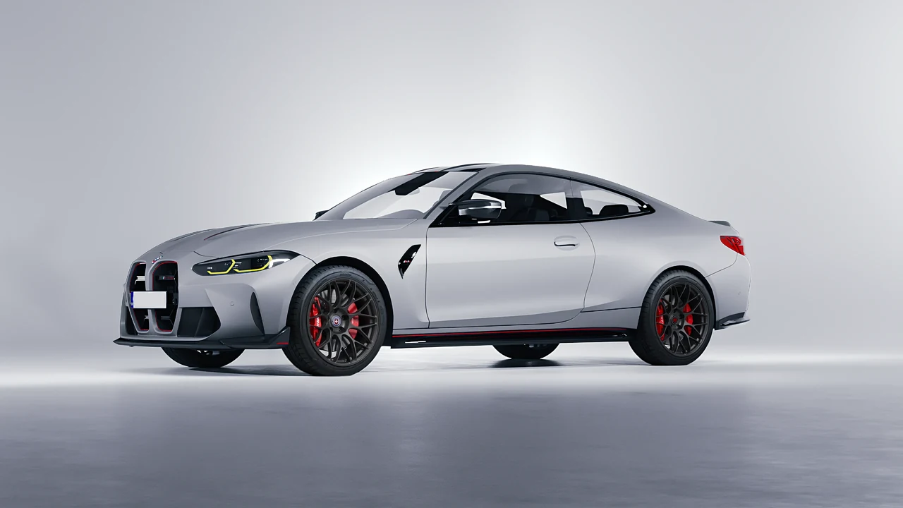 BMW M4 CSL 2022 on HRE Performance Wheels RC100 forged wheels, front three-quarter view