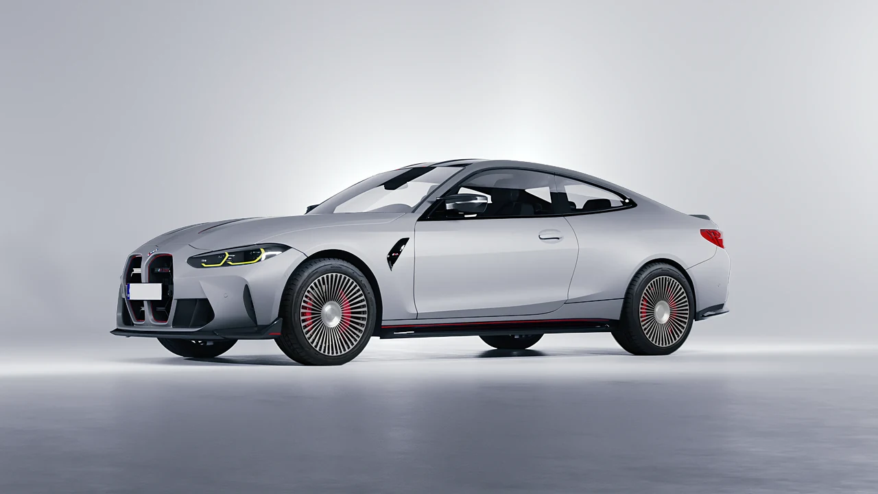 BMW M4 CSL 2022 on RDB LA 50 forged wheels, front three-quarter view