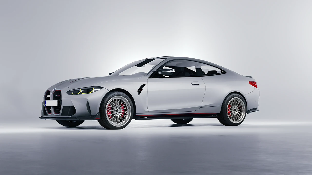 BMW M4 CSL 2022 on RDB LA Signature forged wheels, front three-quarter view