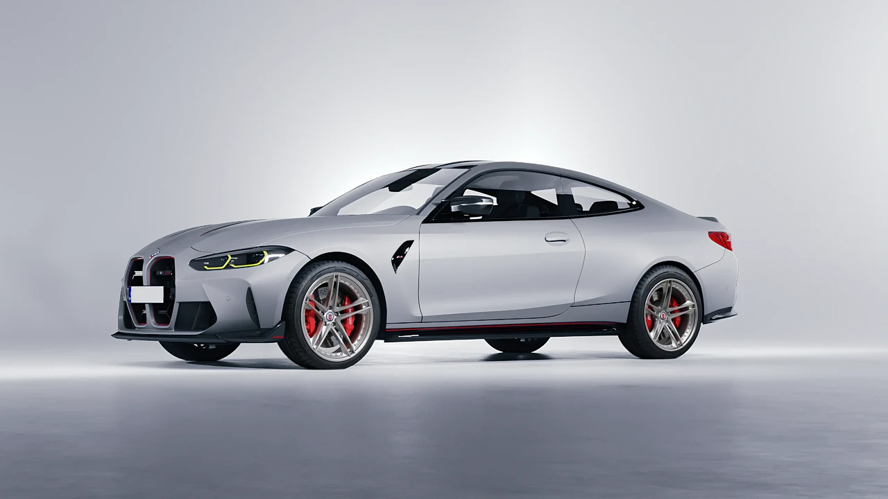 BMW M4 CSL 2022 on HRE Performance Wheels S207 forged wheels, front three-quarter view