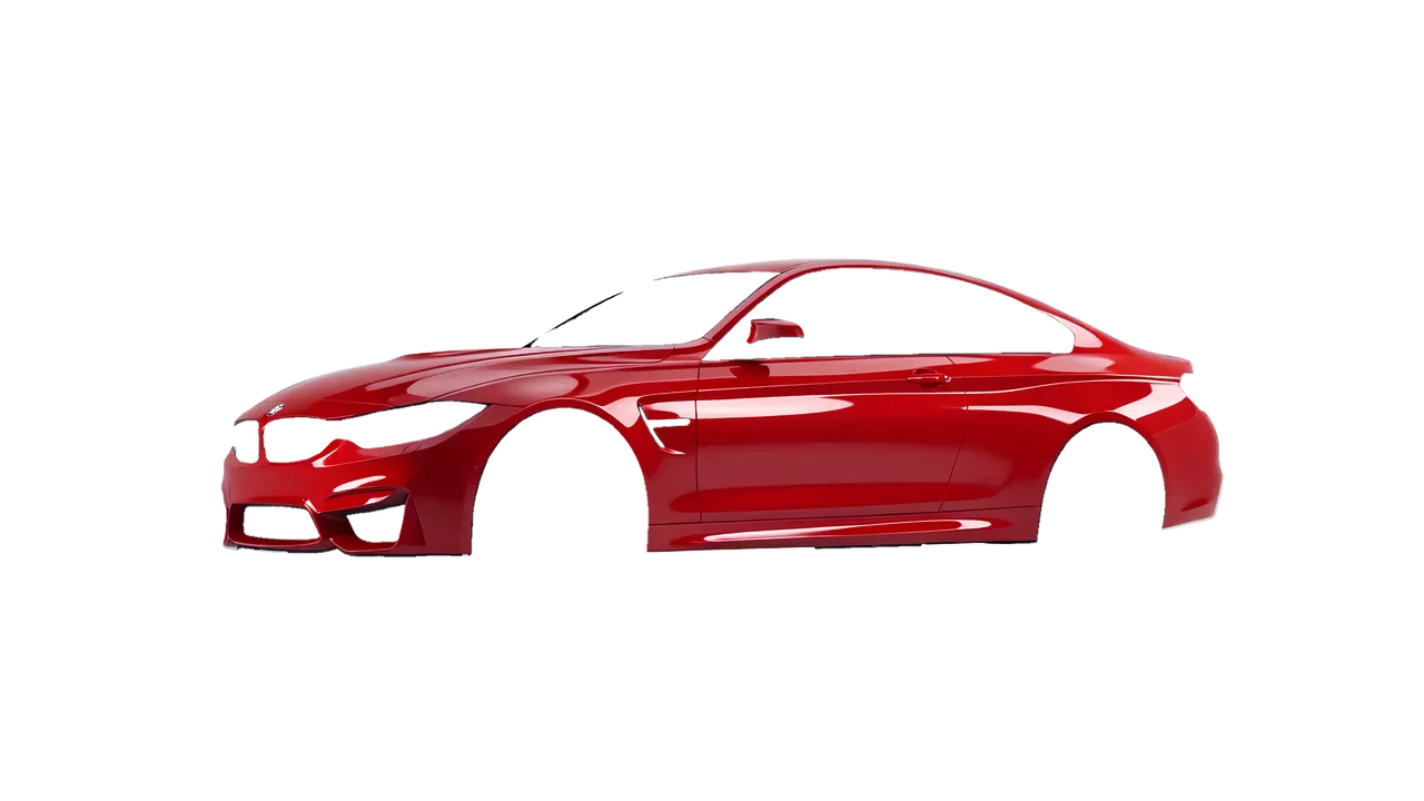 BMW M4 (F82) 2018 wrapped in Hot Rod Red (3M G13), front three-quarter view