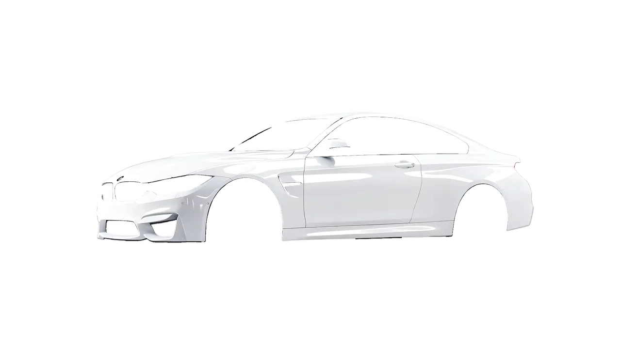 BMW M4 (F82) 2018 wrapped in Gloss White (3M G10), front three-quarter view