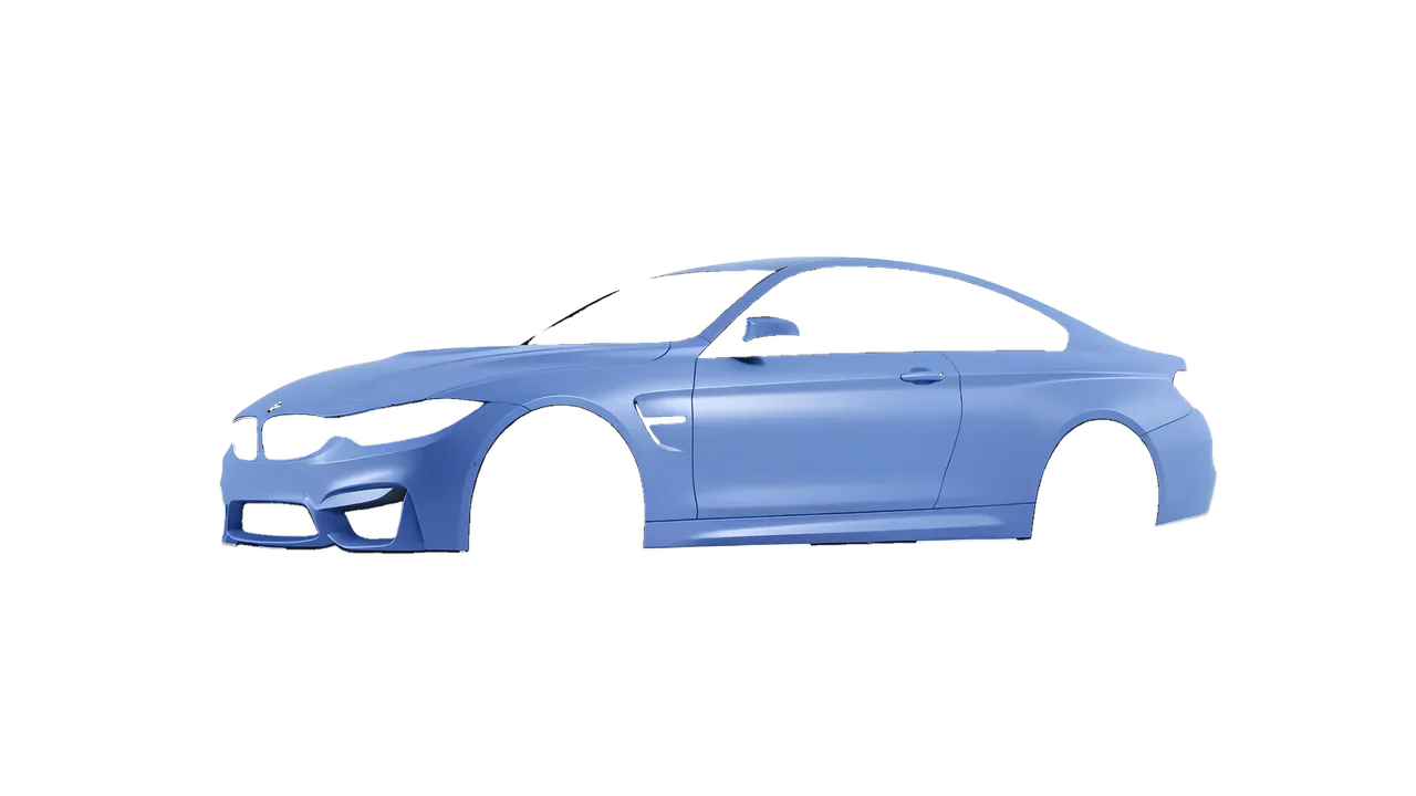 BMW M4 (F82) 2018 wrapped in Dreamline Blue (Avery Dennison SW900-616-O), front three-quarter view