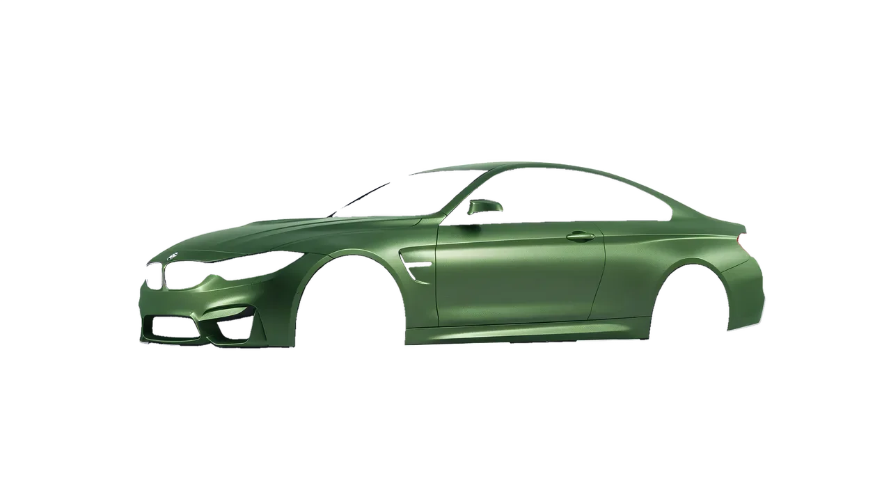 BMW M4 (F82) 2018 wrapped in Apple Green (Avery Dennison SW900-745-M), front three-quarter view