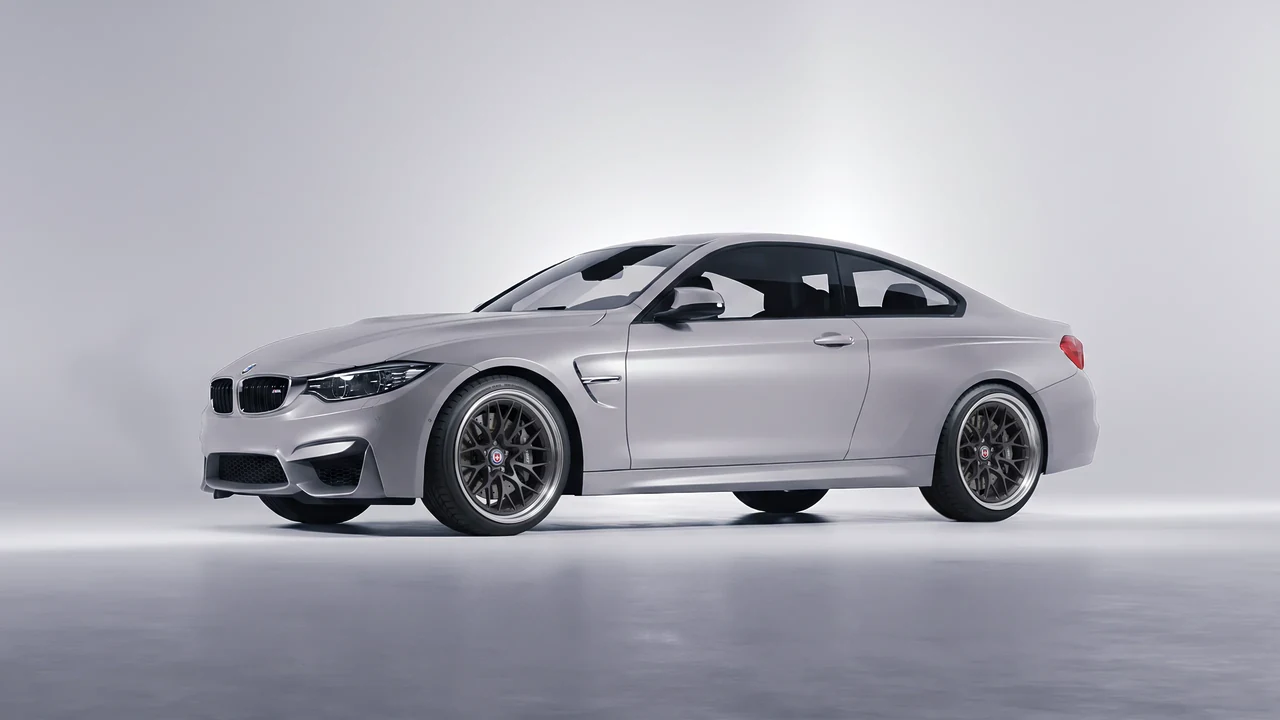 BMW M4 (F82) 2018 on HRE Performance Wheels 520 forged wheels, front three-quarter view
