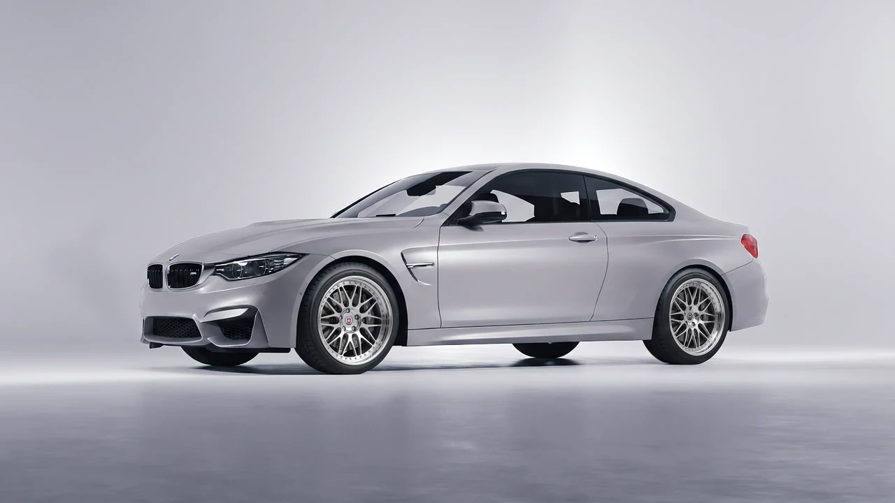 BMW M4 (F82) 2018 on HRE Performance Wheels 540C forged wheels, front three-quarter view