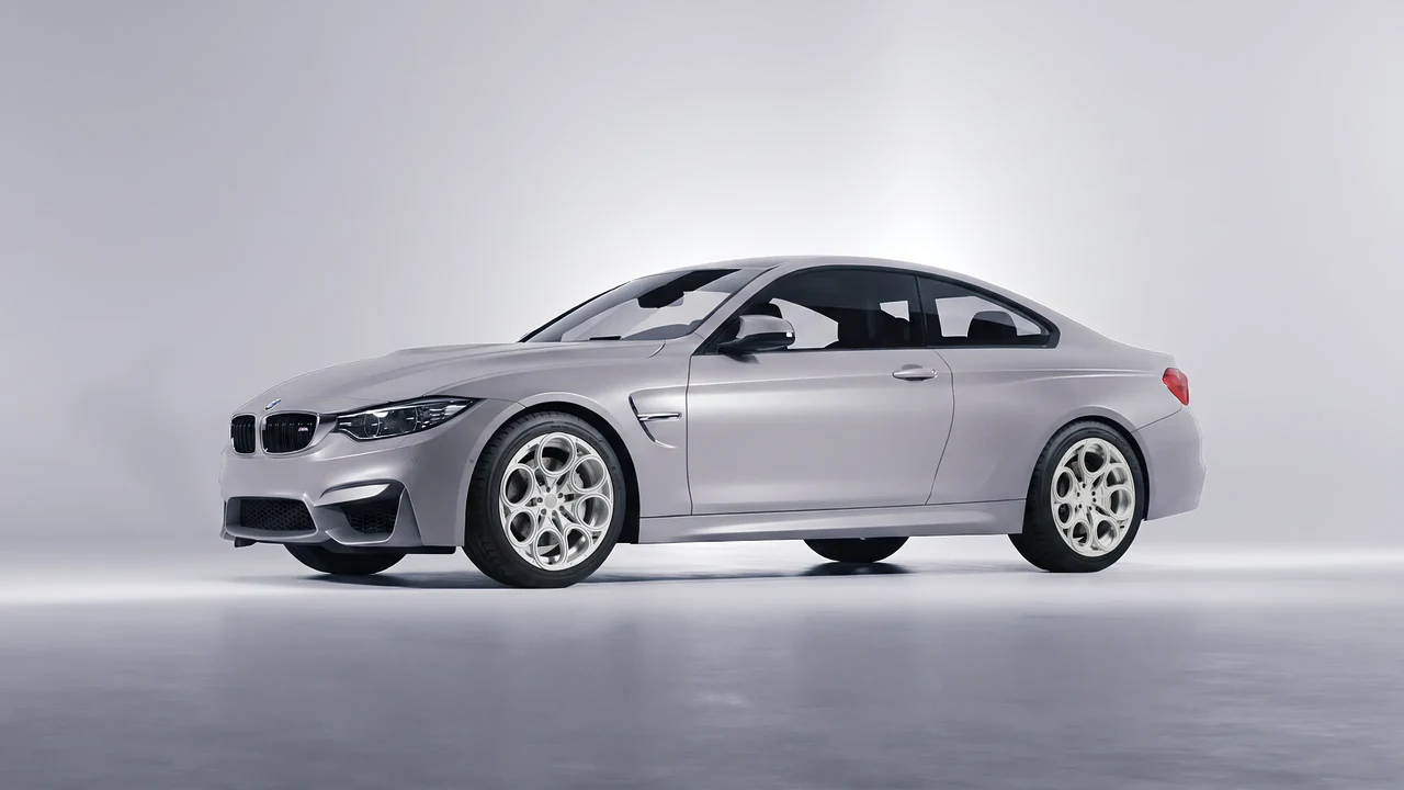 BMW M4 (F82) 2018 on RDB LA Revolver forged wheels, front three-quarter view
