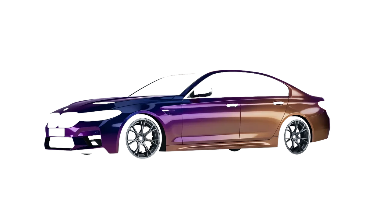 BMW M5 CS 2022 wrapped in Gloss Flip Deep Space (3M GP278), front three-quarter view