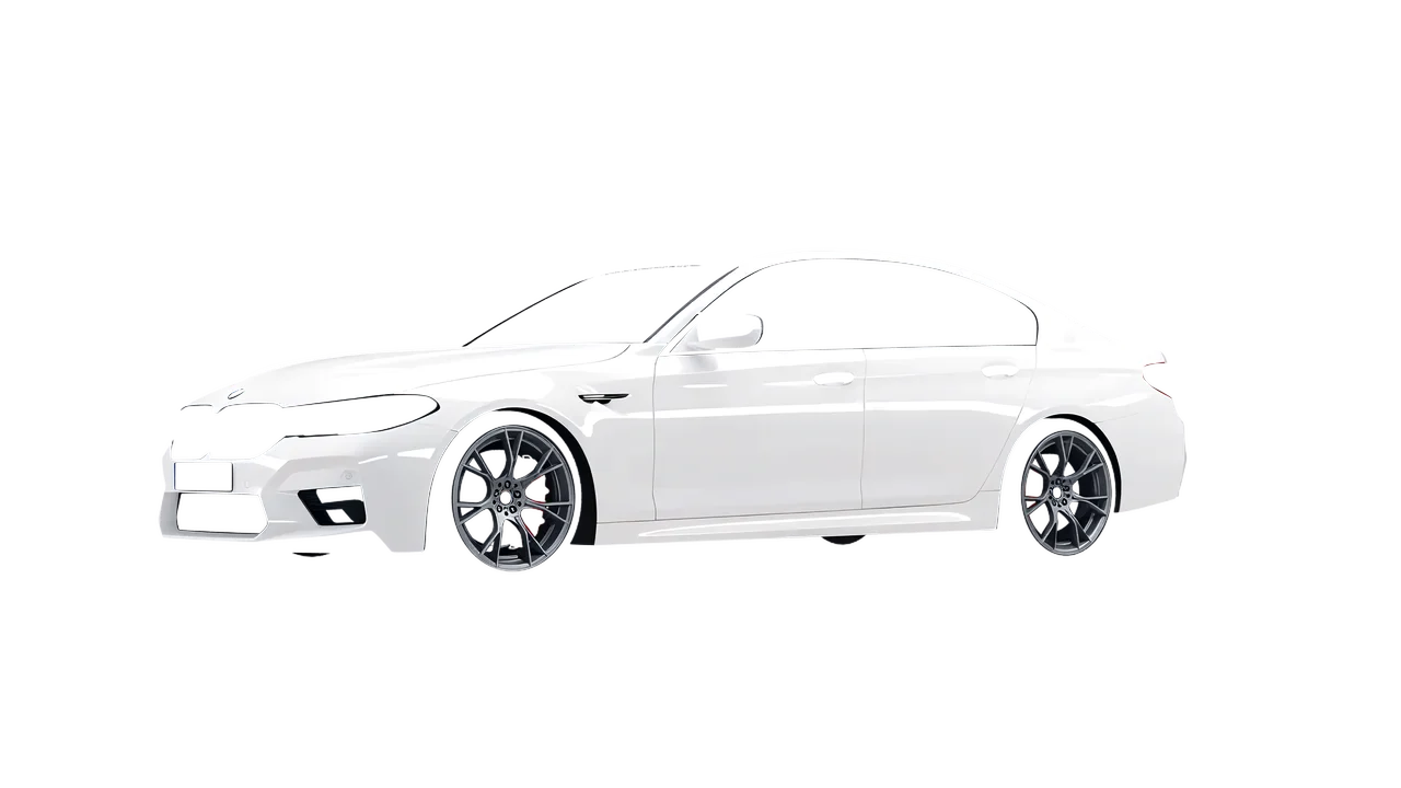 BMW M5 CS 2022 wrapped in Gloss White (3M G10), front three-quarter view