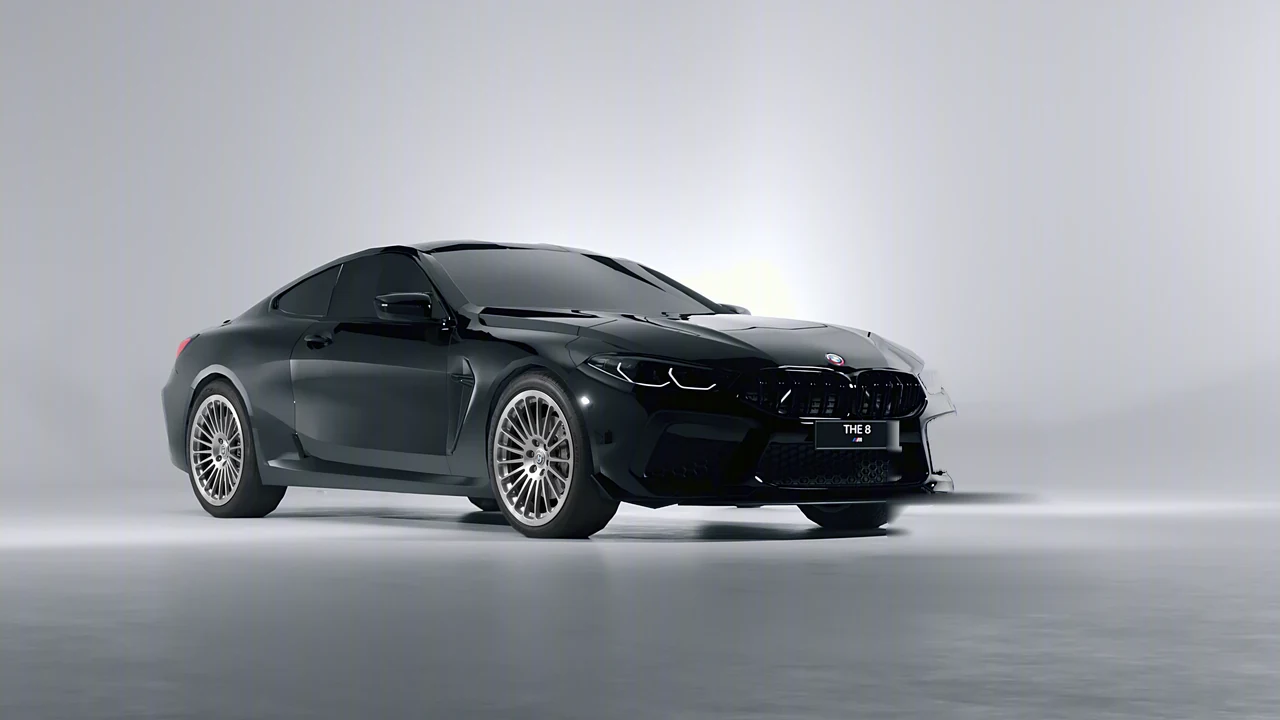 BMW M8 Competition 2020 on HRE Performance Wheels 309M forged wheels, front three-quarter view