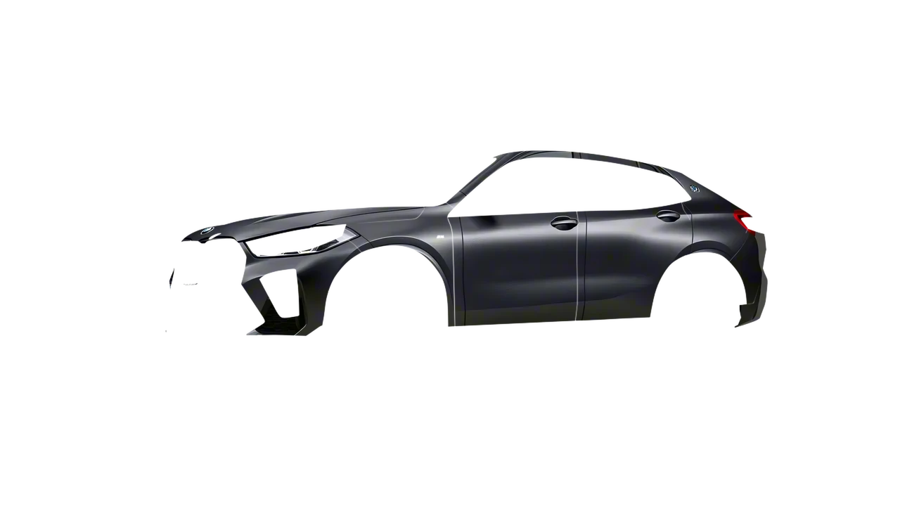 BMW X2 2024 wrapped in Black Rock Grey (Avery Dennison SW900-823-M), front three-quarter view