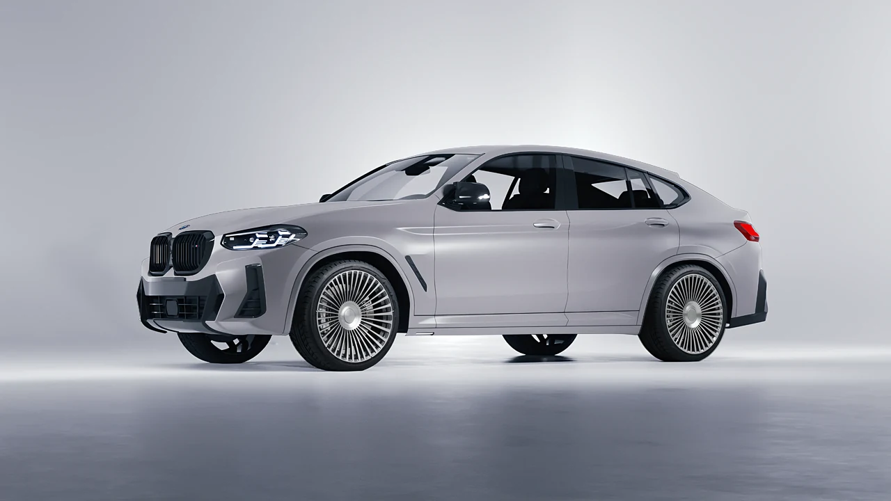 BMW X4 2024 on RDB LA 50 forged wheels, front three-quarter view