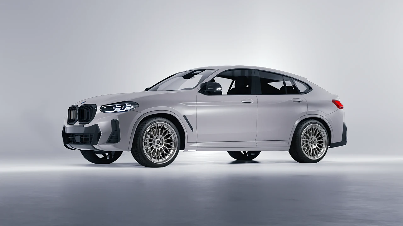 BMW X4 2024 on RDB LA Signature forged wheels, front three-quarter view