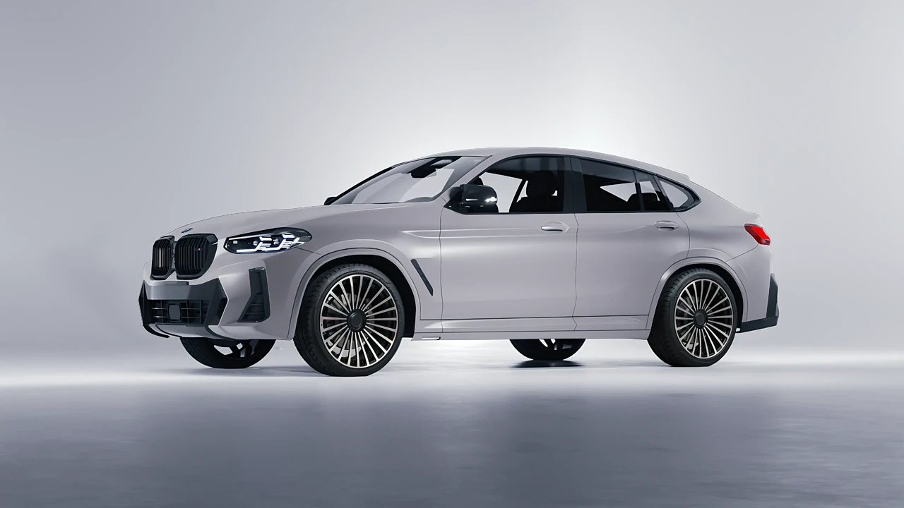 BMW X4 2024 on RDB LA Twenty Three forged wheels, front three-quarter view