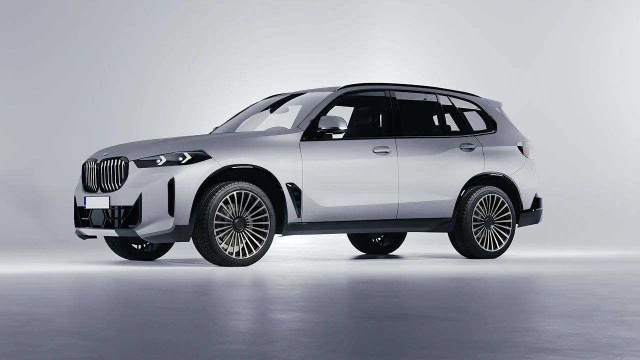 BMW X5 2023 on RDB LA Twenty Three forged wheels, front three-quarter view