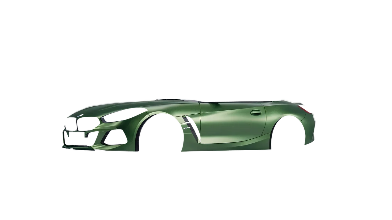 BMW Z4 M40i 2024 wrapped in Apple Green (Avery Dennison SW900-745-M), front three-quarter view