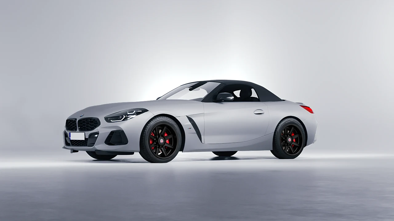 BMW Z4 M40i 2024 on HRE Performance Wheels HD188H forged wheels, front three-quarter view