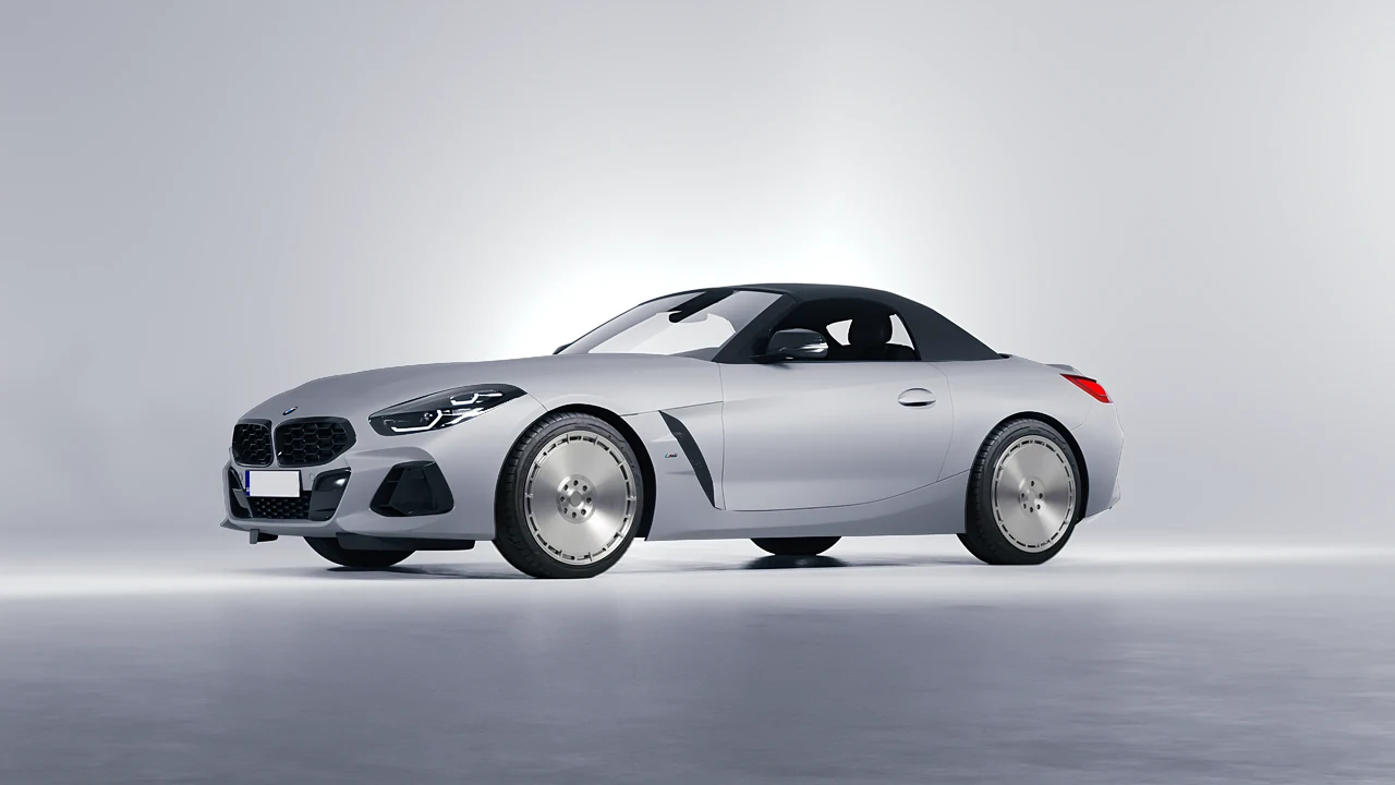 BMW Z4 M40i 2024 on RDB LA Zero forged wheels, front three-quarter view