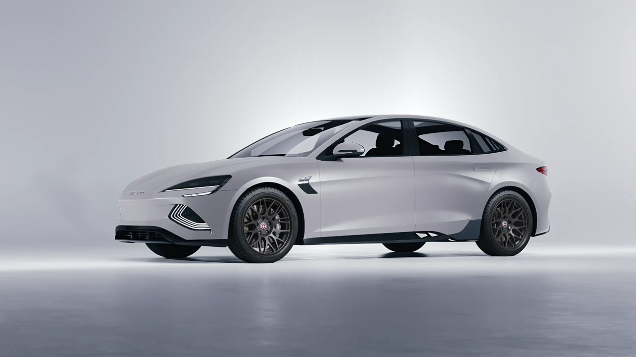 BYD Seal 2025 on HRE Performance Wheels 300-GT forged wheels, front three-quarter view