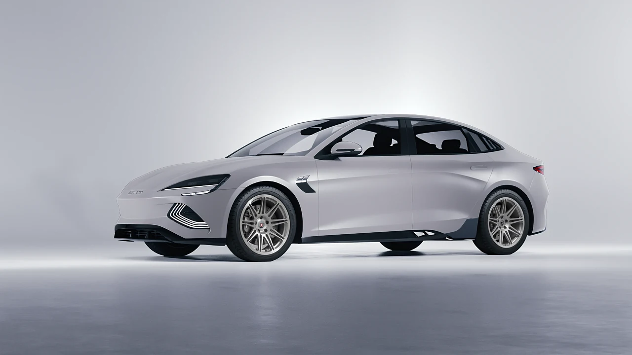 BYD Seal 2025 on HRE Performance Wheels 301M forged wheels, front three-quarter view