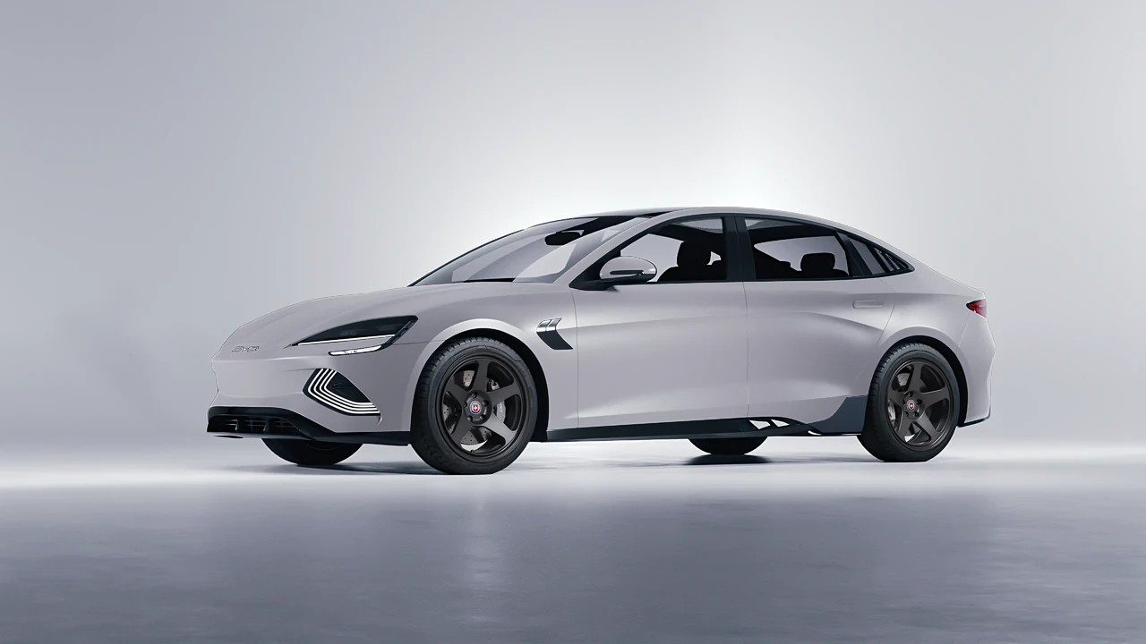 BYD Seal 2025 on HRE Performance Wheels 305-GT forged wheels, front three-quarter view