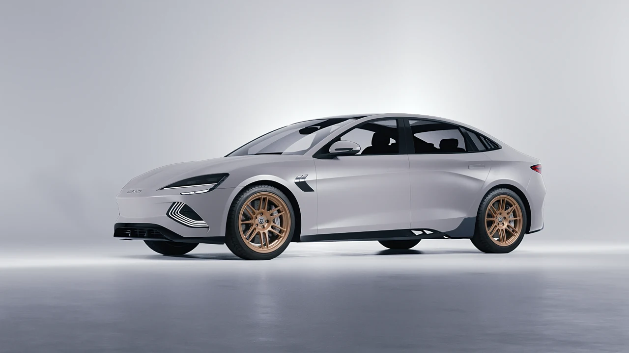 BYD Seal 2025 on HRE Performance Wheels 312-GTS forged wheels, front three-quarter view