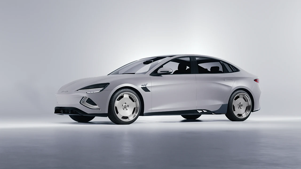 BYD Seal 2025 on HRE Performance Wheels 544C forged wheels, front three-quarter view